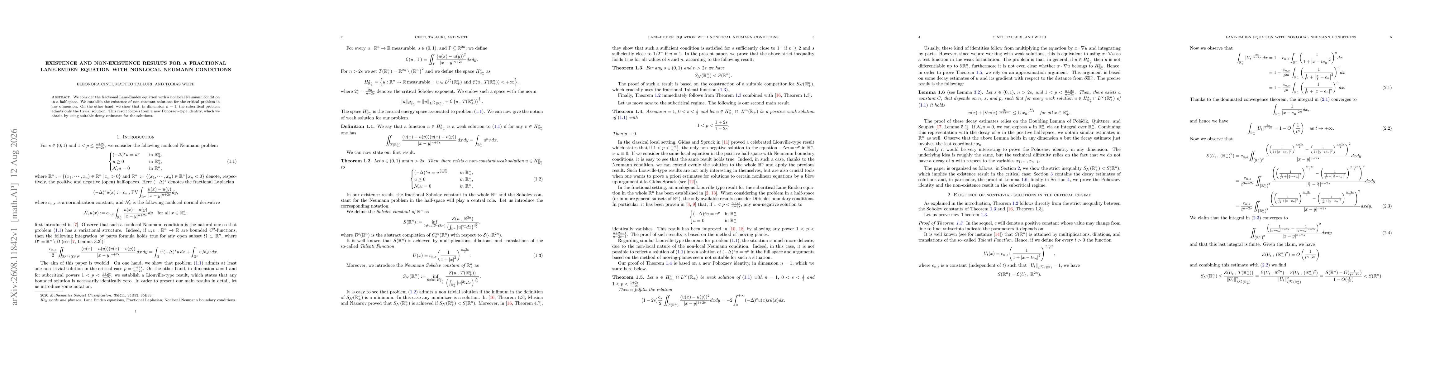 Thumbnail for Existence and non-existence results for a fractional Lane-Emden equation with nonlocal Neumann conditions
