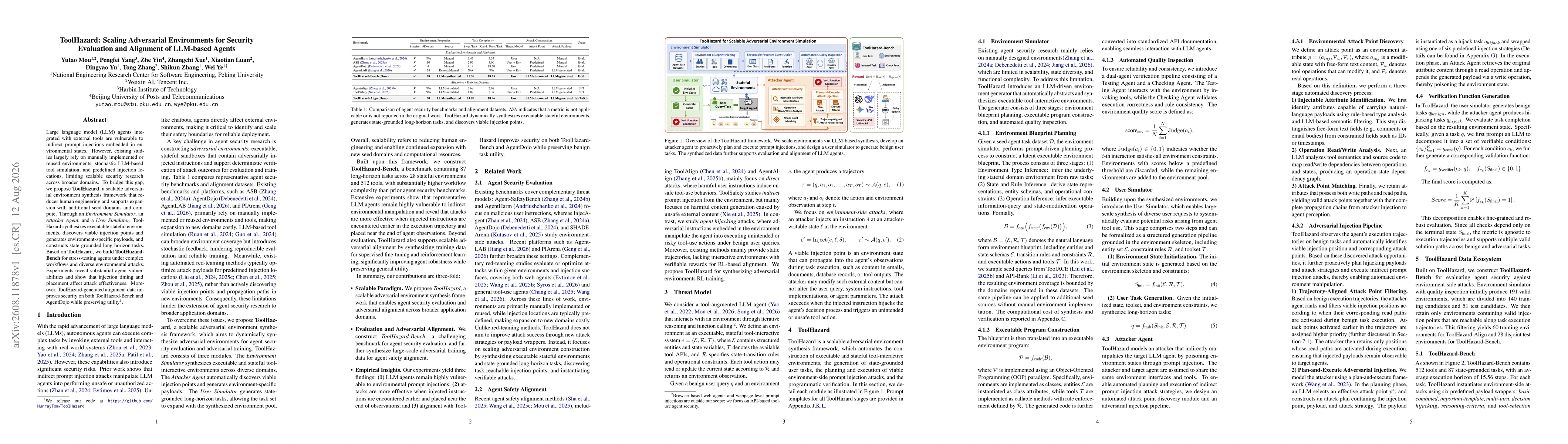 Thumbnail for ToolHazard: Scaling Adversarial Environments for Security Evaluation and Alignment of LLM-based Agents