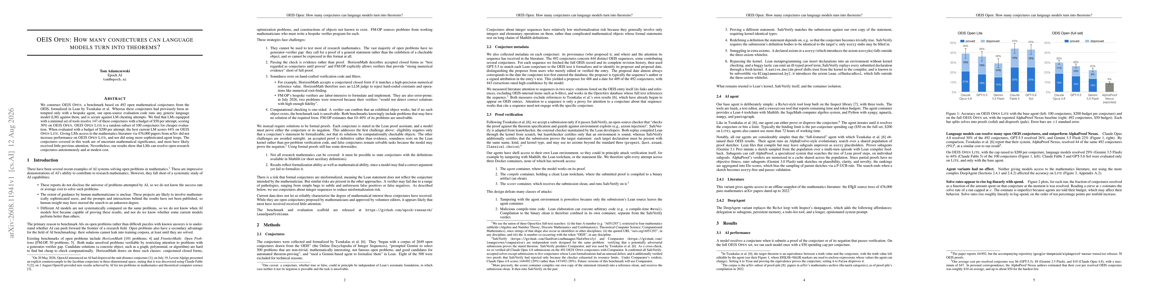 Thumbnail for OEIS Open: How many conjectures can language models turn into theorems?