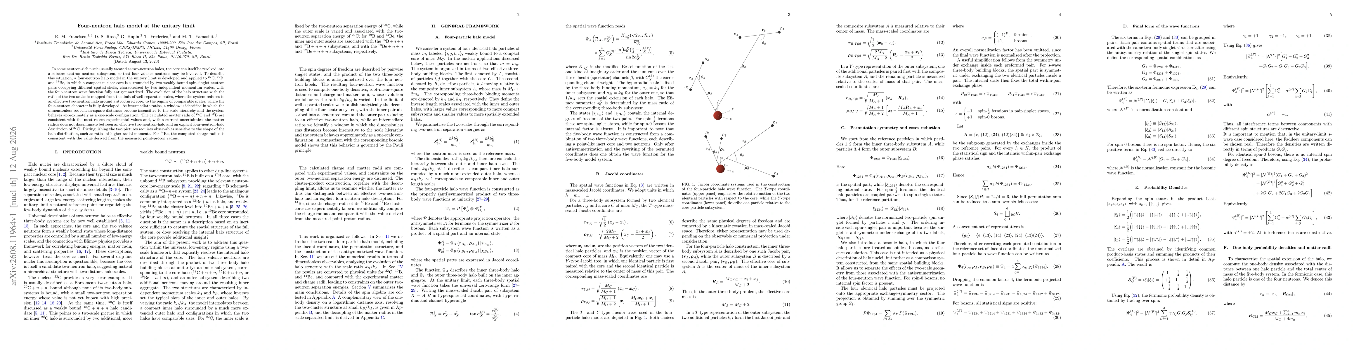 Thumbnail for Four-neutron halo model at the unitary limit