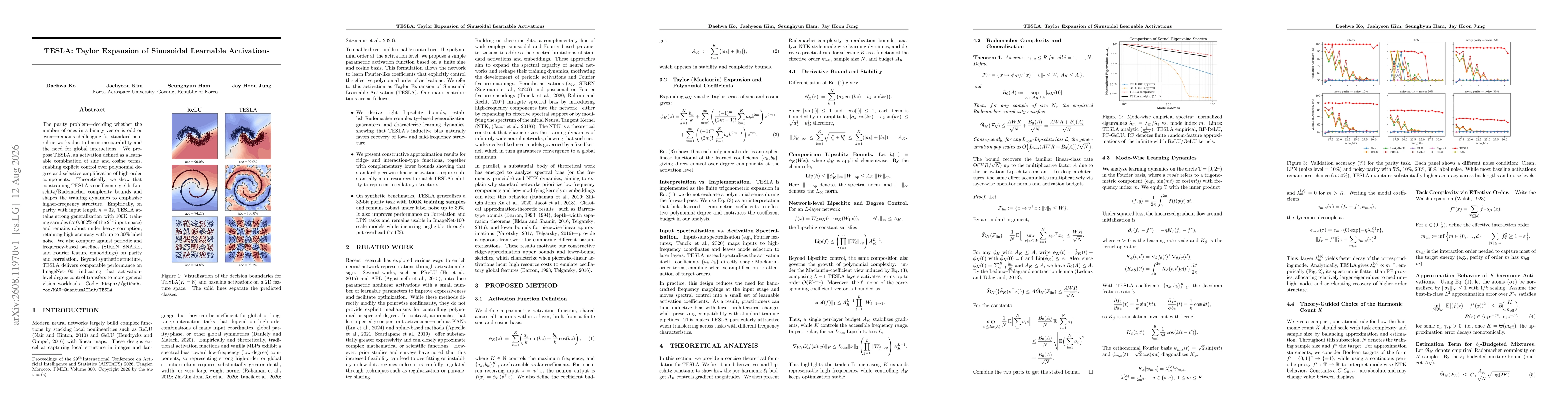 Thumbnail for TESLA: Taylor Expansion of Sinusoidal Learnable Activations