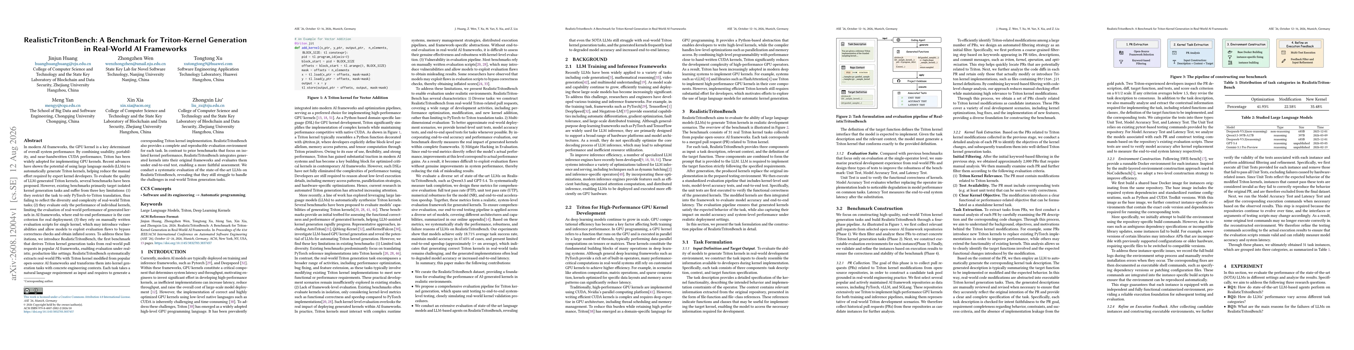 Thumbnail for RealisticTritonBench: A Benchmark for Triton-Kernel Generation in Real-World AI Frameworks