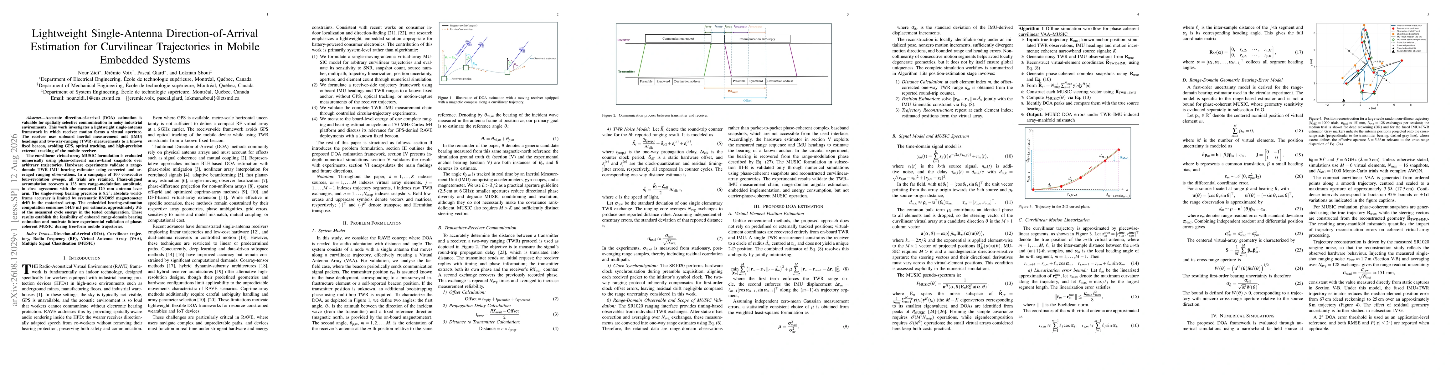 Thumbnail for Lightweight Single-Antenna Direction-of-Arrival Estimation for Curvilinear Trajectories in Mobile Embedded Systems