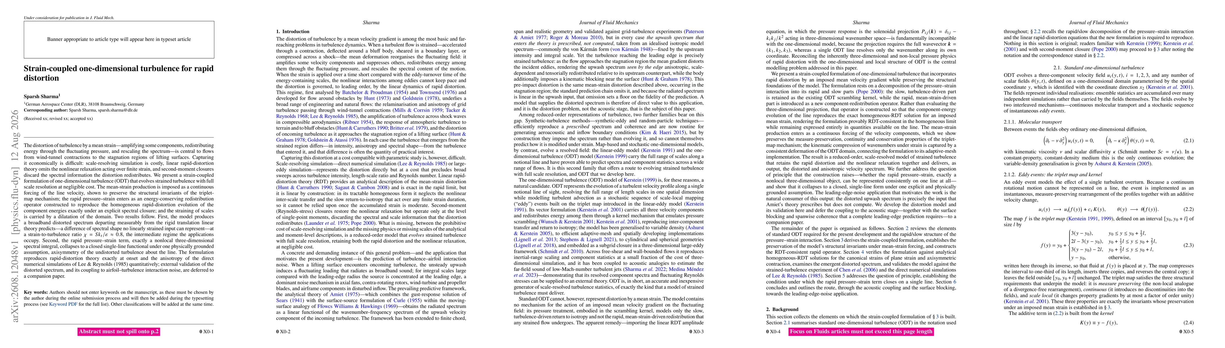 Thumbnail for Strain-coupled one-dimensional turbulence for rapid distortion