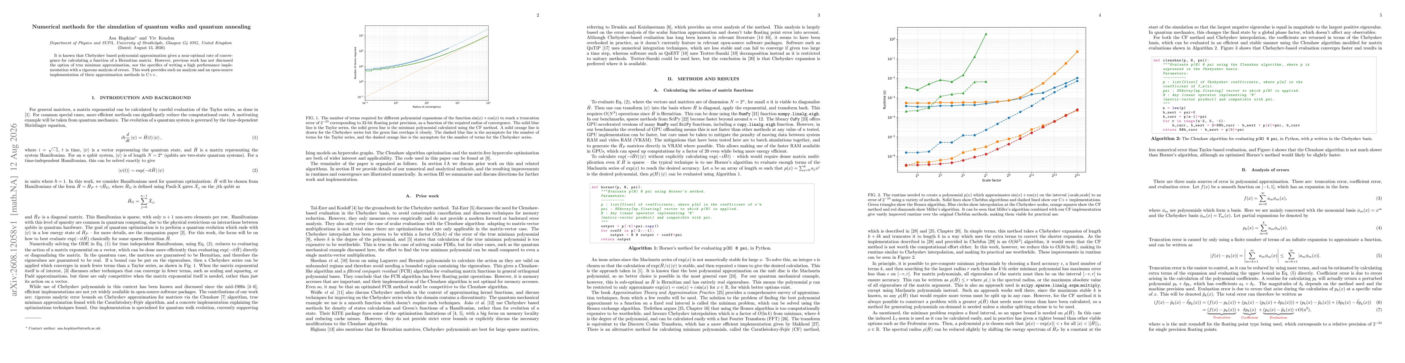 Thumbnail for Numerical methods for the simulation of quantum walks and quantum annealing