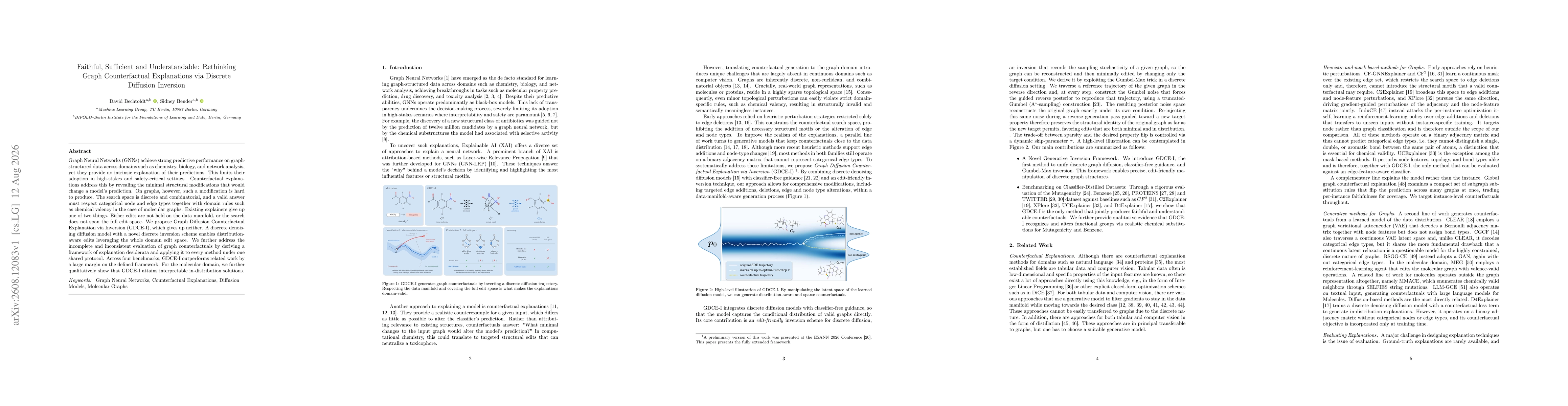 Thumbnail for Faithful, Sufficient and Understandable: Rethinking Graph Counterfactual Explanations via Discrete Diffusion Inversion