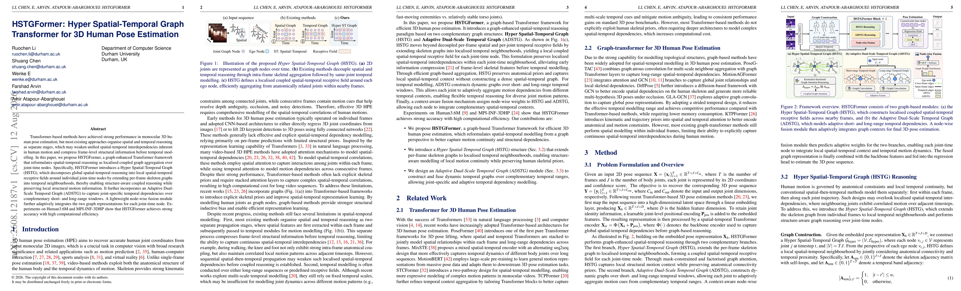 Thumbnail for HSTGFormer: Hyper Spatial-Temporal Graph Transformer for 3D Human Pose Estimation