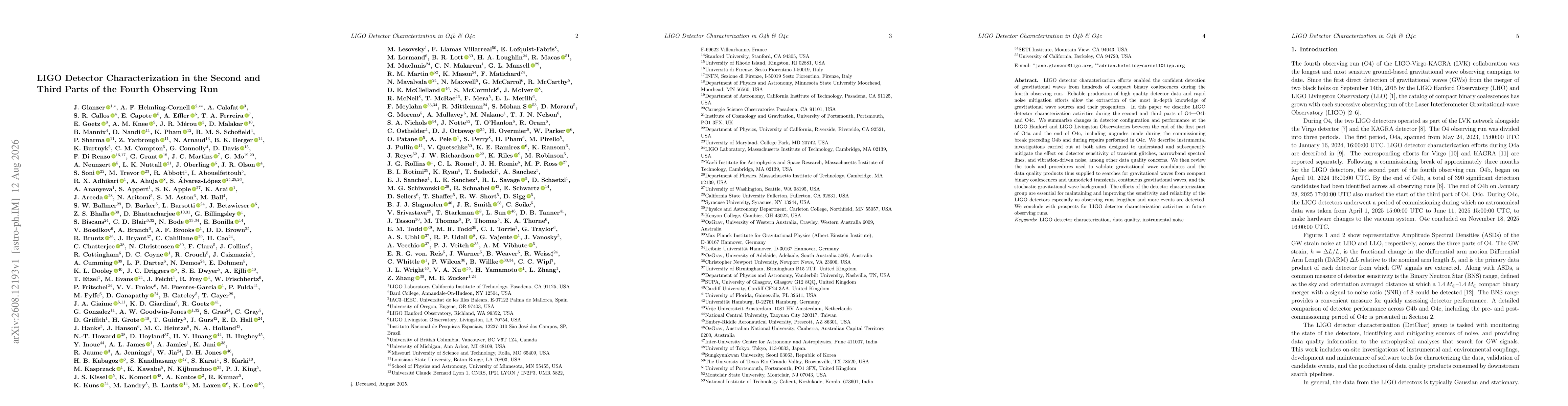 Thumbnail for LIGO Detector Characterization in the Second and Third Parts of the Fourth Observing Run
