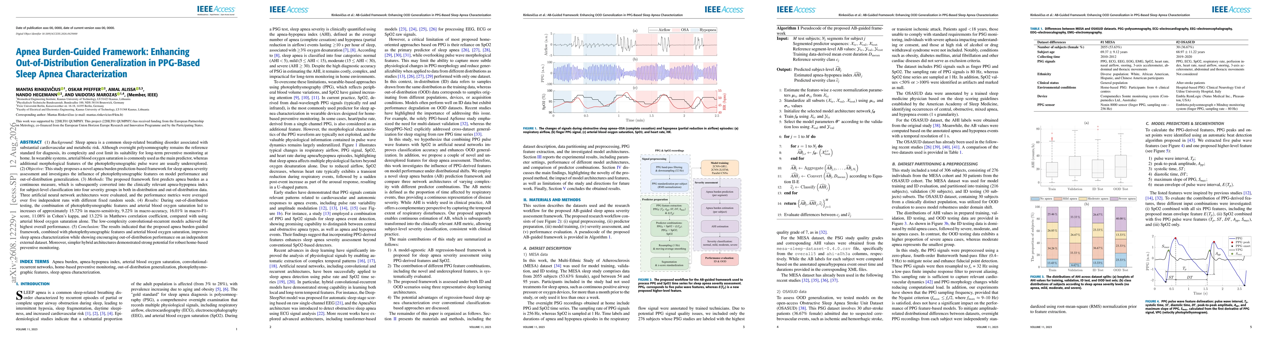 Thumbnail for Apnea Burden-Guided Framework: Enhancing Out-of-Distribution Generalization in PPG-Based Sleep Apnea Characterization