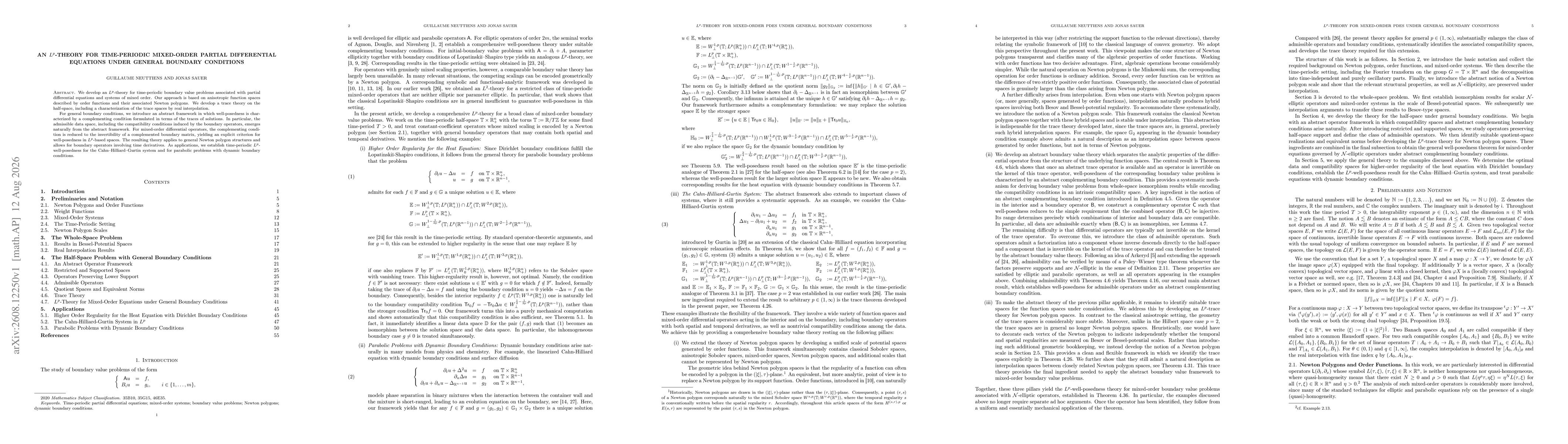 Thumbnail for An $L^p$-Theory for Time-Periodic Mixed-Order Partial Differential Equations under General Boundary Conditions