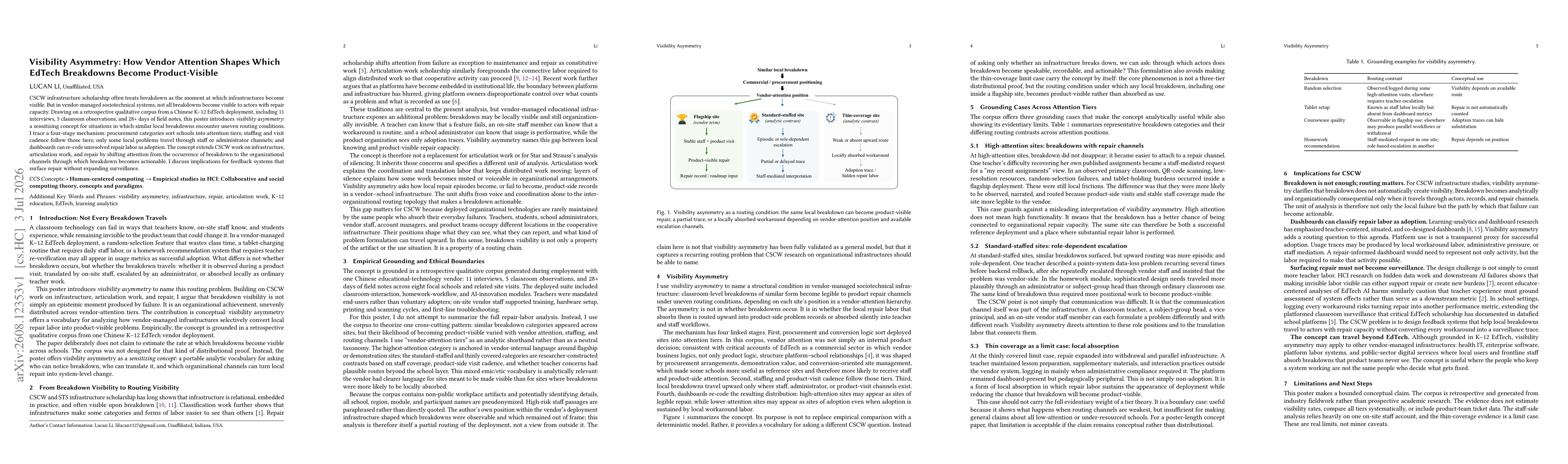 Thumbnail for Visibility Asymmetry: How Vendor Attention Shapes Which EdTech Breakdowns Become Product-Visible