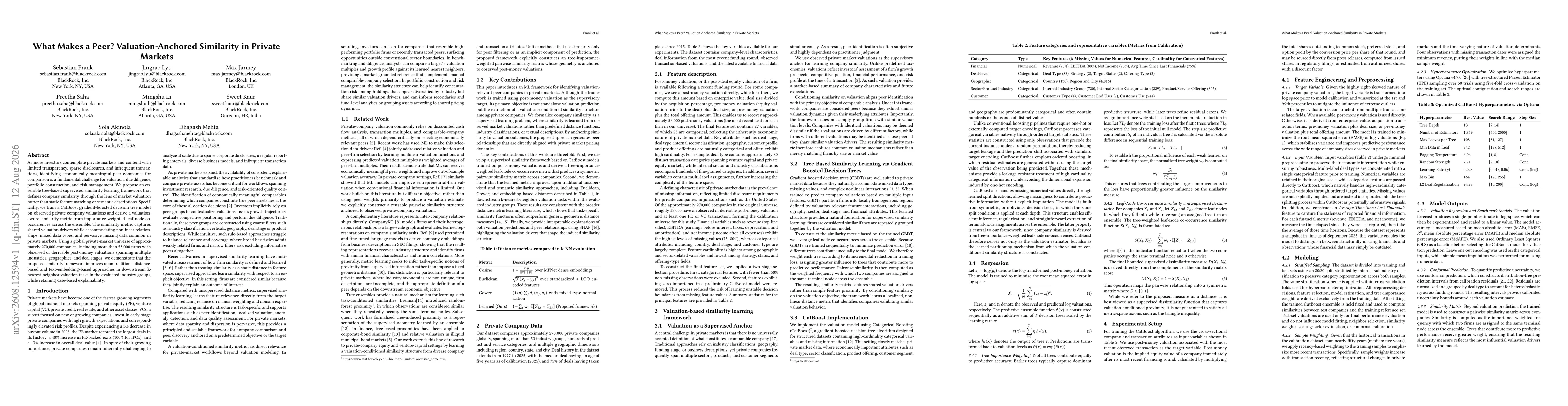 Thumbnail for What Makes a Peer? Valuation-Anchored Similarity in Private Markets