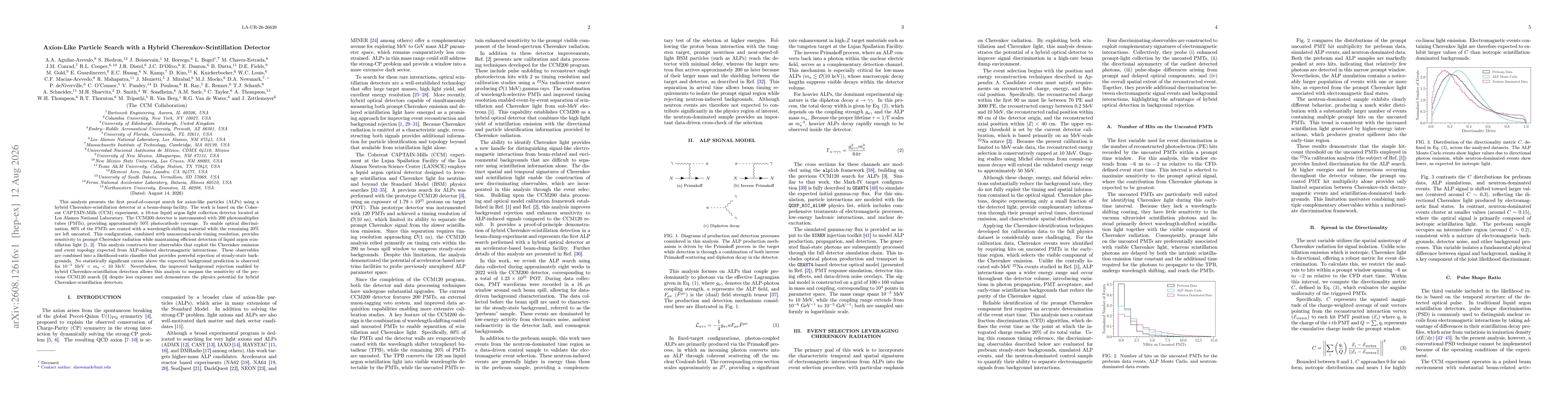 Thumbnail for Axion-Like Particle Search with a Hybrid Cherenkov-Scintillation Detector