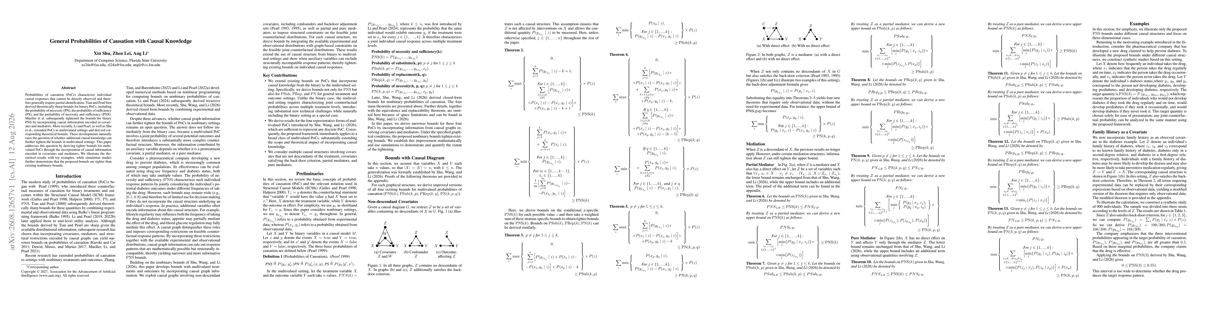 Thumbnail for General Probabilities of Causation with Causal Knowledge