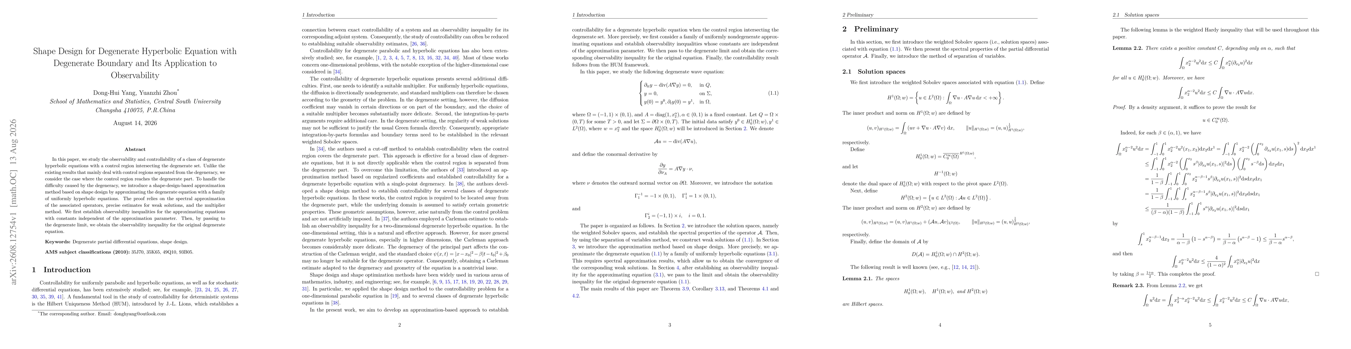 Thumbnail for Shape Design for Degenerate Hyperbolic Equation with Degenerate Boundary and Its Application to Observability