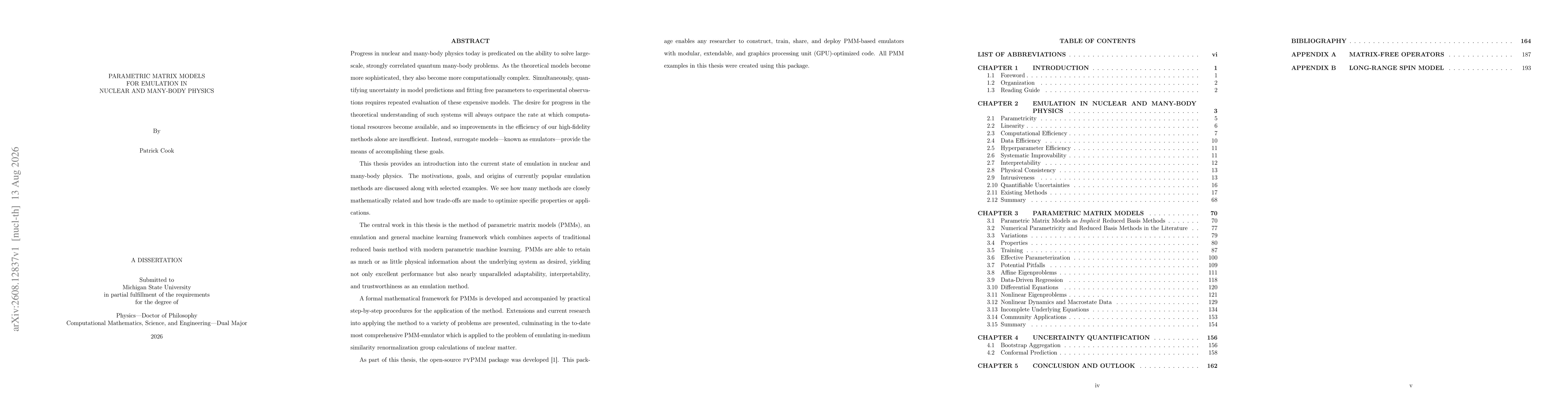 Thumbnail for Parametric Matrix Models for Emulation in Nuclear and Many-Body Physics