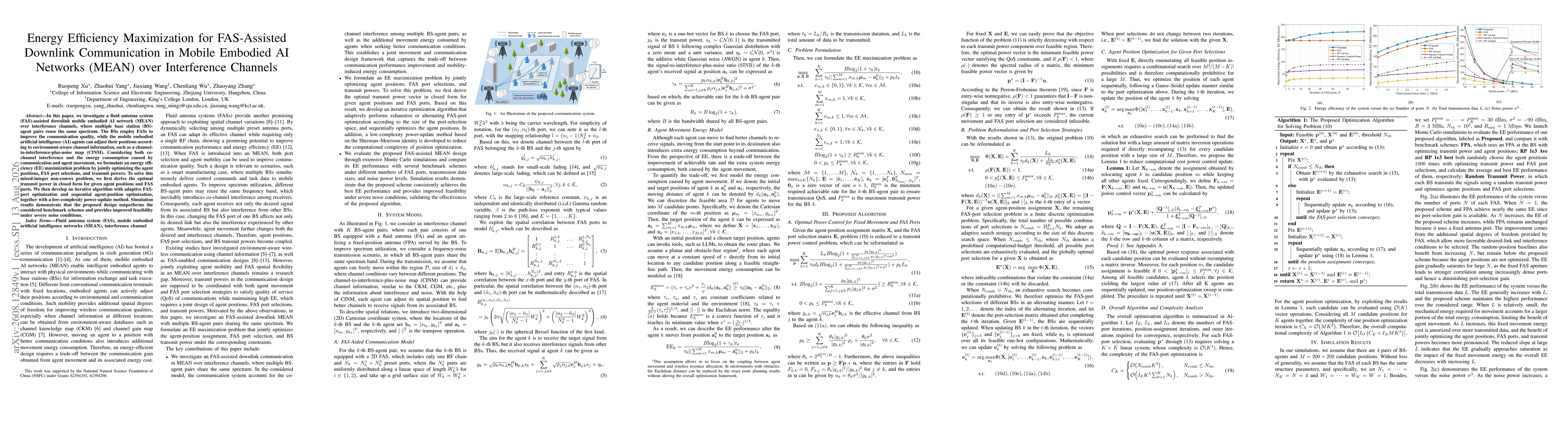 Thumbnail for Energy Efficiency Maximization for FAS-Assisted Downlink Communication in Mobile Embodied AI Networks (MEAN) over Interference Channels