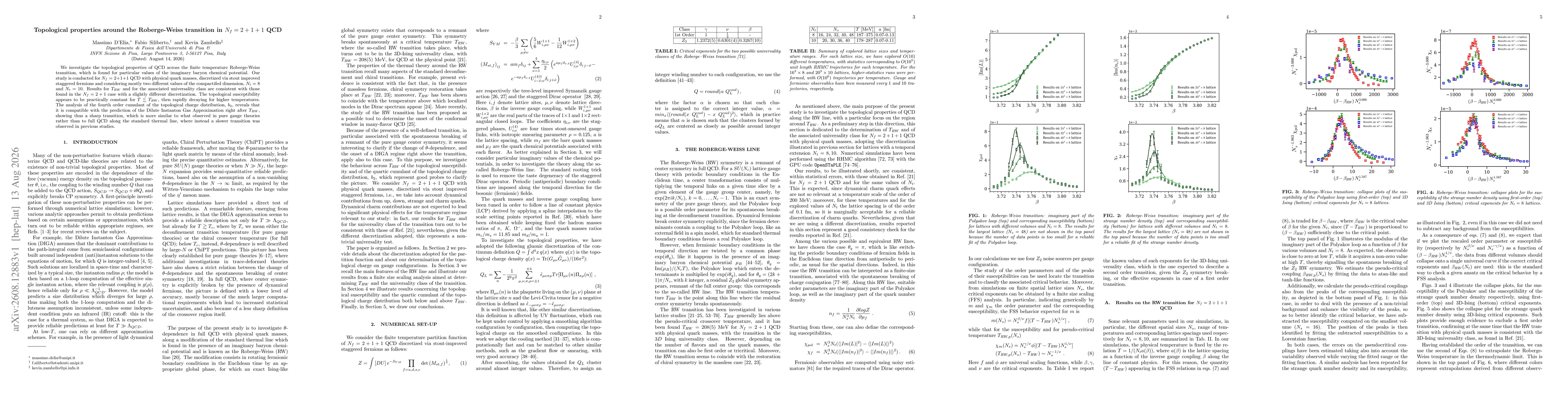 Thumbnail for Topological properties around the Roberge-Weiss transition in $N_f = 2 + 1 + 1$ QCD