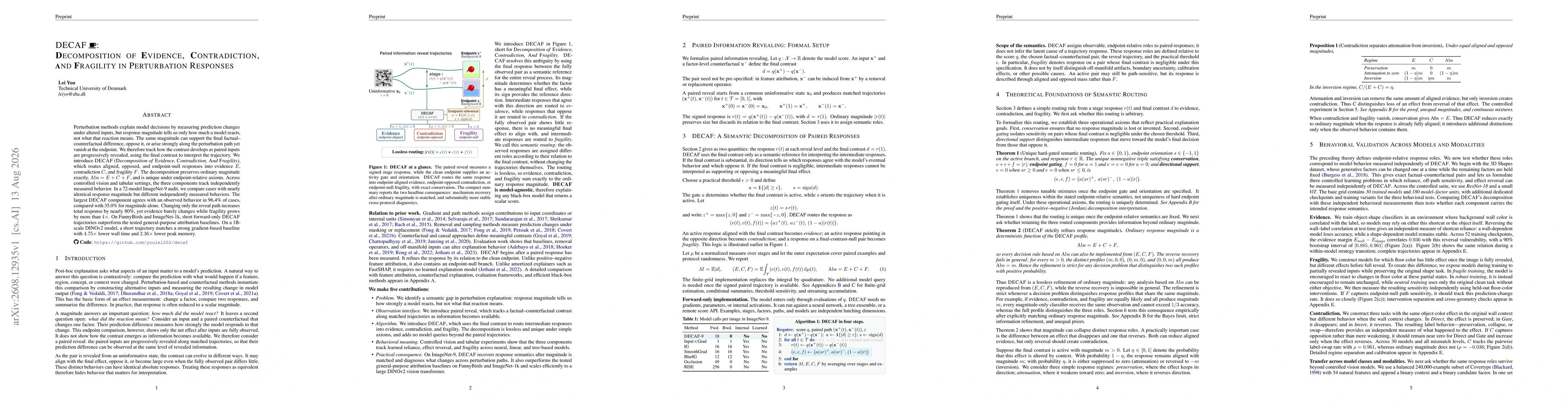 Thumbnail for Decomposition of Evidence, Contradiction, and Fragility in Perturbation Responses