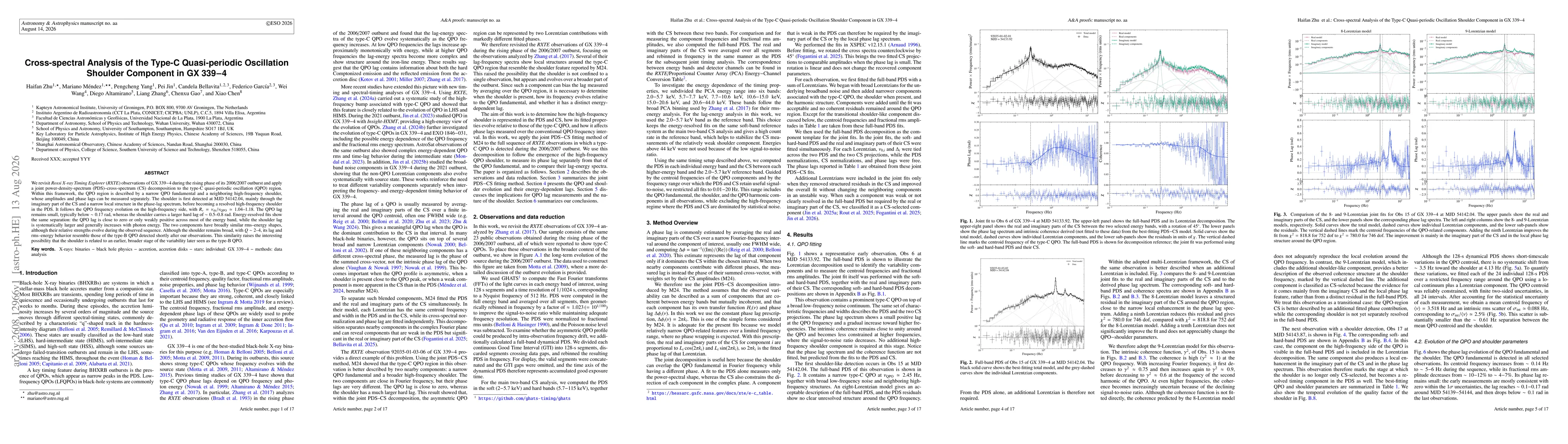 Thumbnail for Cross-spectral Analysis of the Type-C Quasi-periodic Oscillation Shoulder Component in GX 339-4