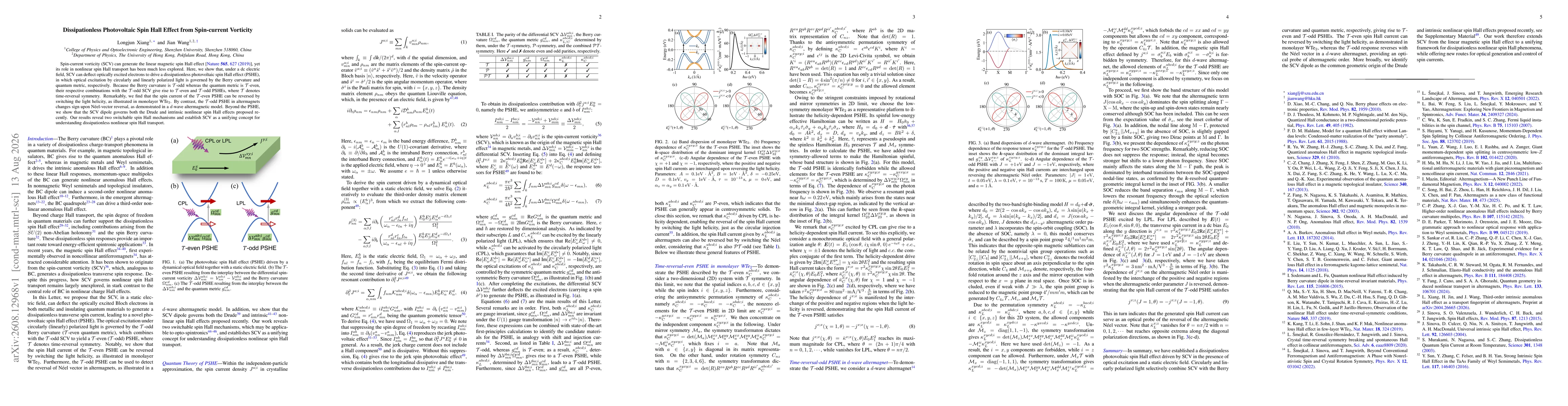 Thumbnail for Dissipationless Photovoltaic Spin Hall Effect from Spin-current Vorticity