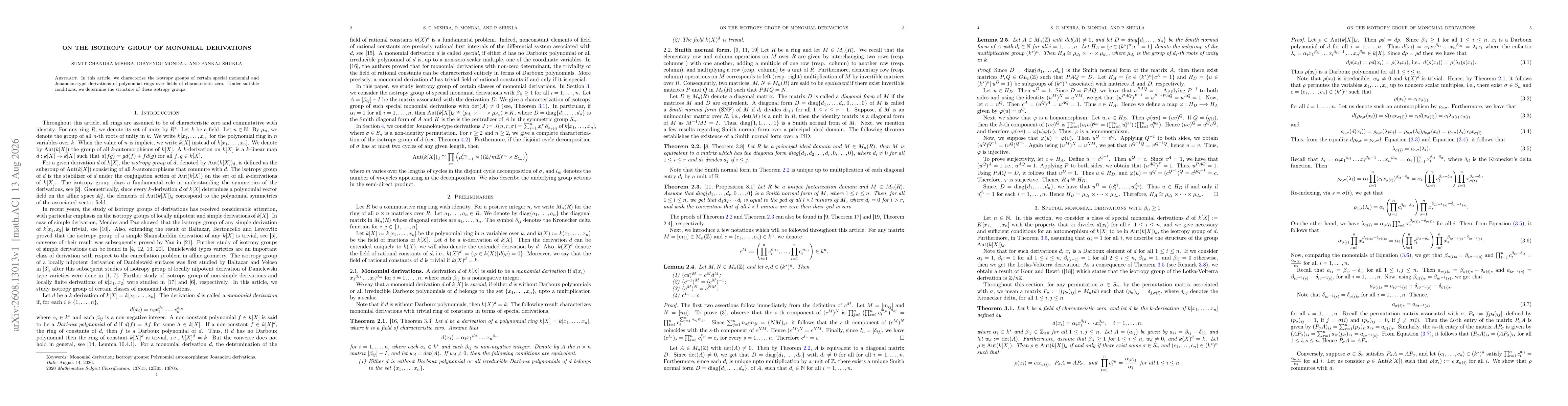 Thumbnail for On the isotropy group of monomial derivations