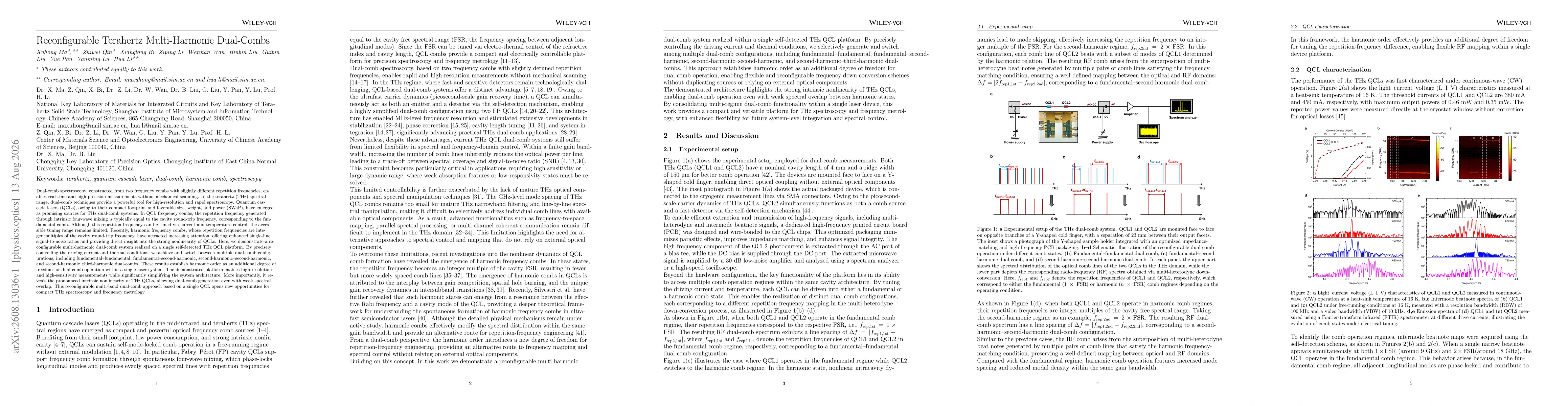 Thumbnail for Reconfigurable Terahertz Multi-Harmonic Dual-Combs