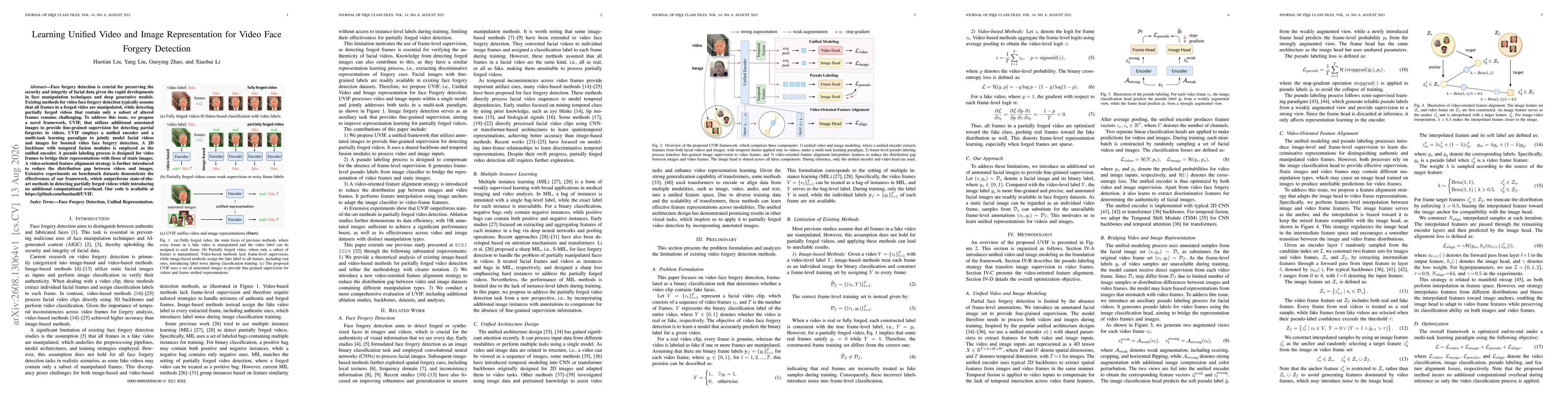 Thumbnail for Learning Unified Video and Image Representation for Video Face Forgery Detection
