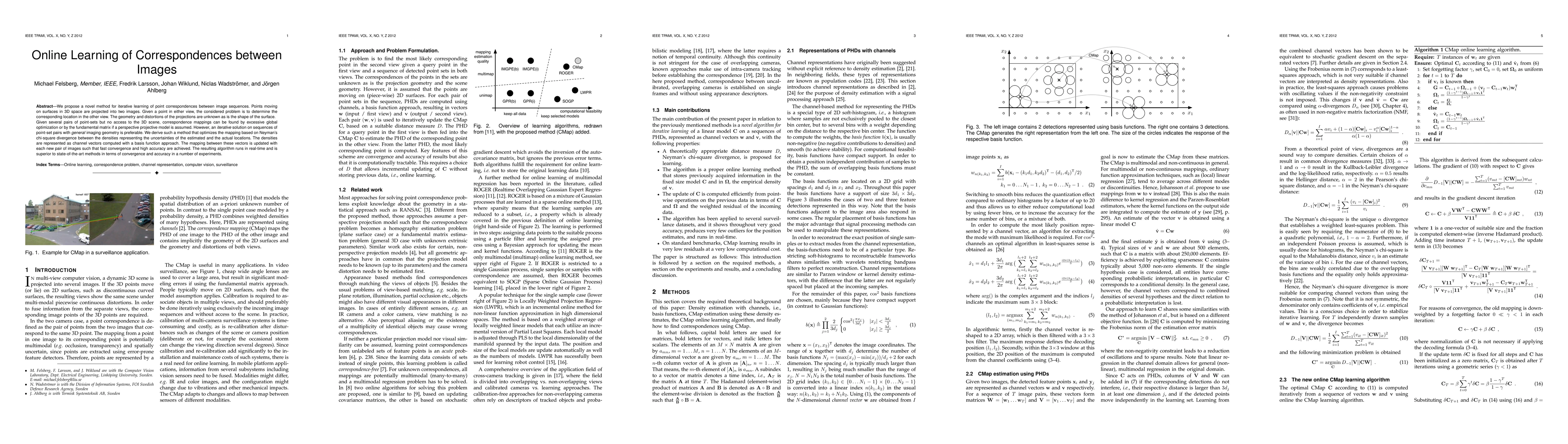 Thumbnail for Online Learning of Correspondences between Images