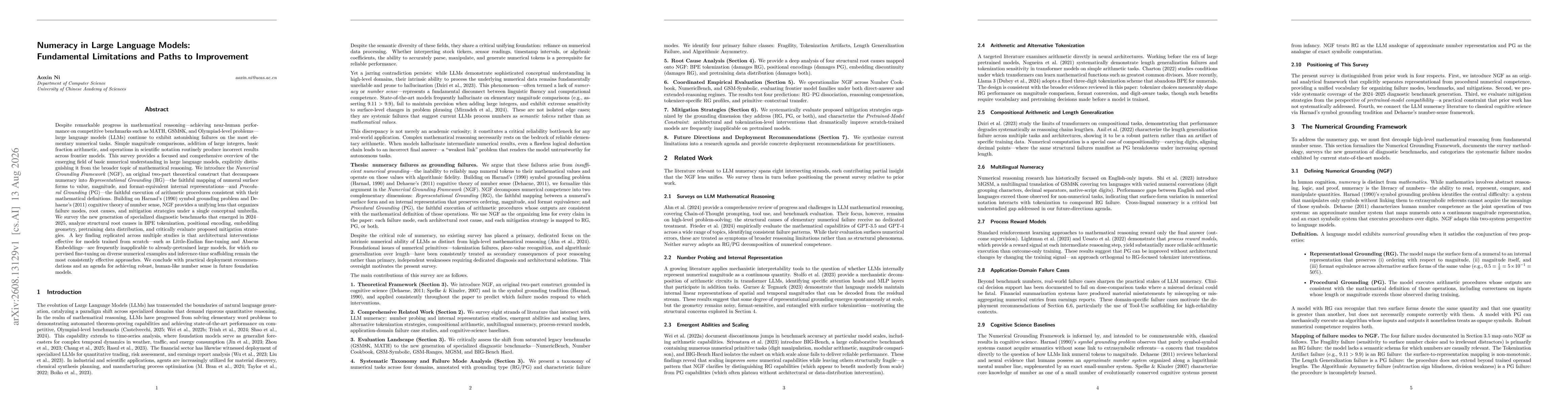 Thumbnail for Numeracy in Large Language Models: Fundamental Limitations and Paths to Improvement