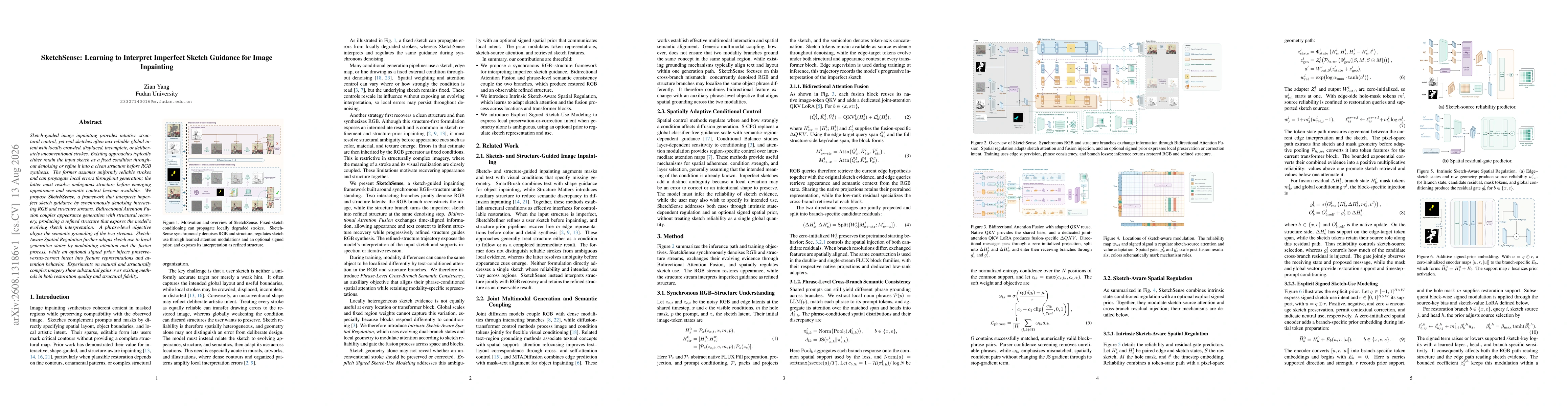 Thumbnail for SketchSense: Learning to Interpret Imperfect Sketch Guidance for Image Inpainting