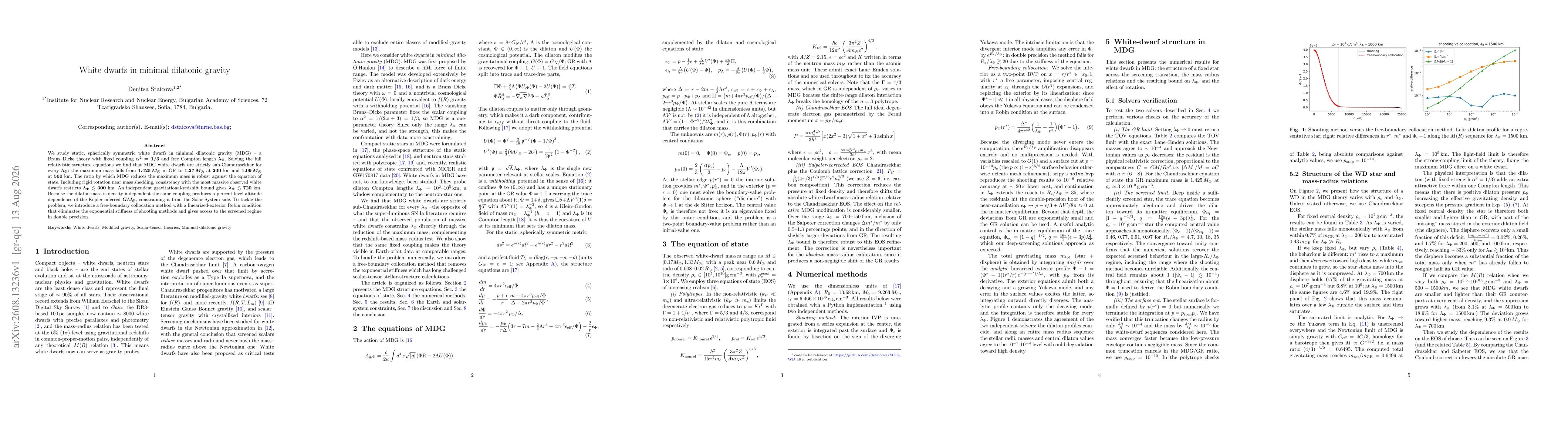 Thumbnail for White dwarfs in minimal dilatonic gravity