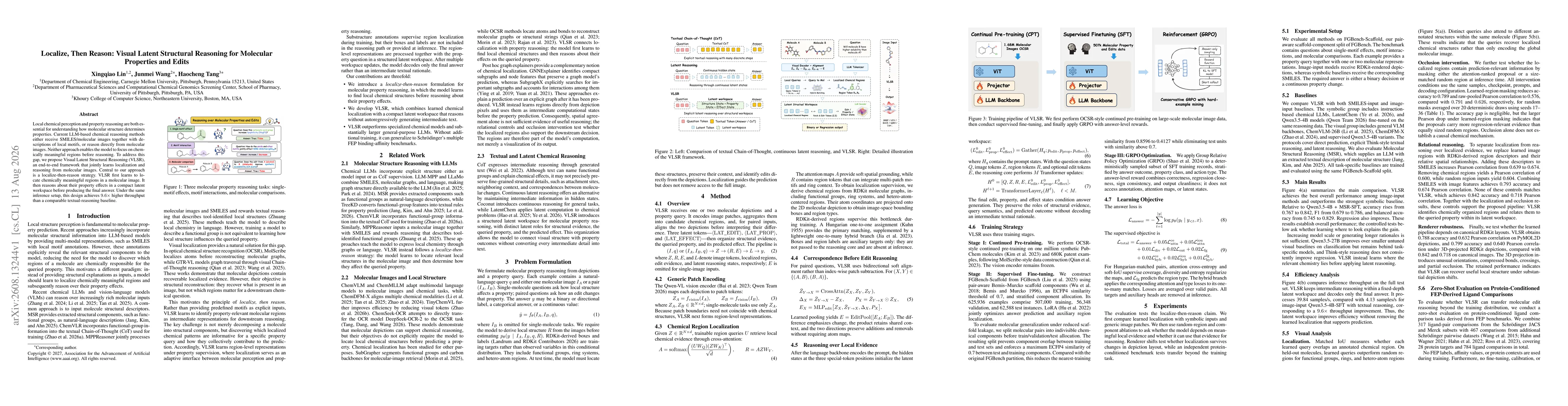 Thumbnail for Localize, Then Reason: Visual Latent Structural Reasoning for Molecular Properties and Edits