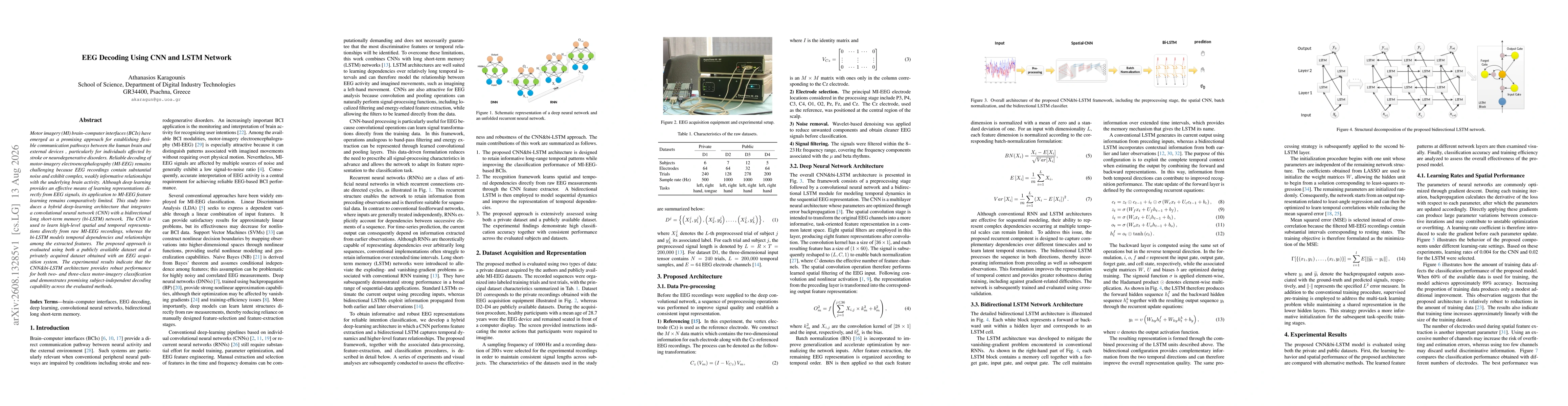 Thumbnail for EEG Decoding Using CNN and LSTM Network