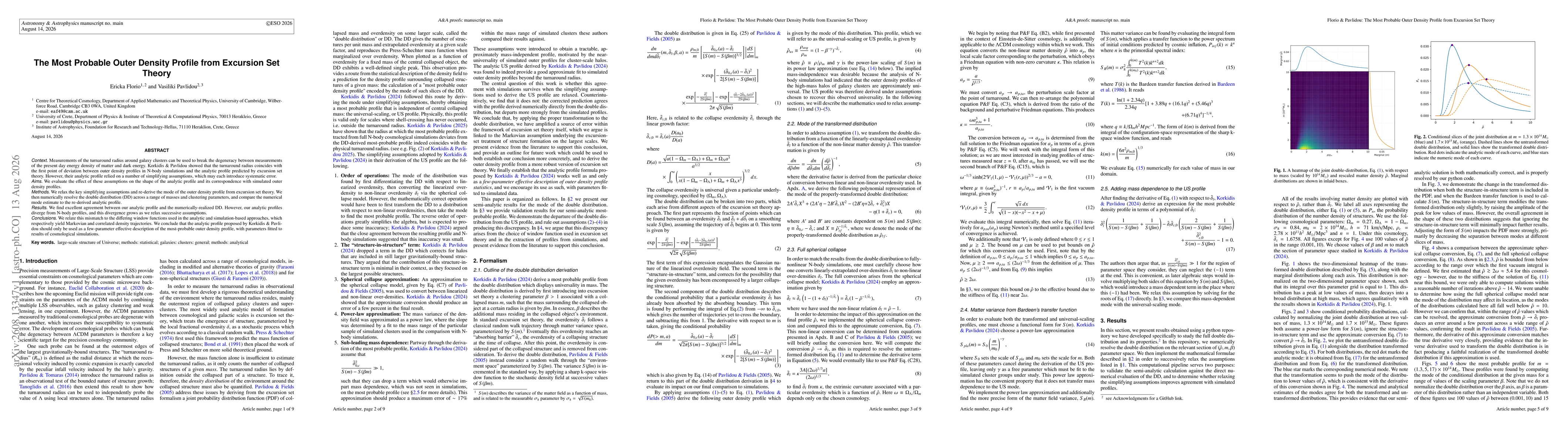 Thumbnail for The Most Probable Outer Density Profile from Excursion Set Theory