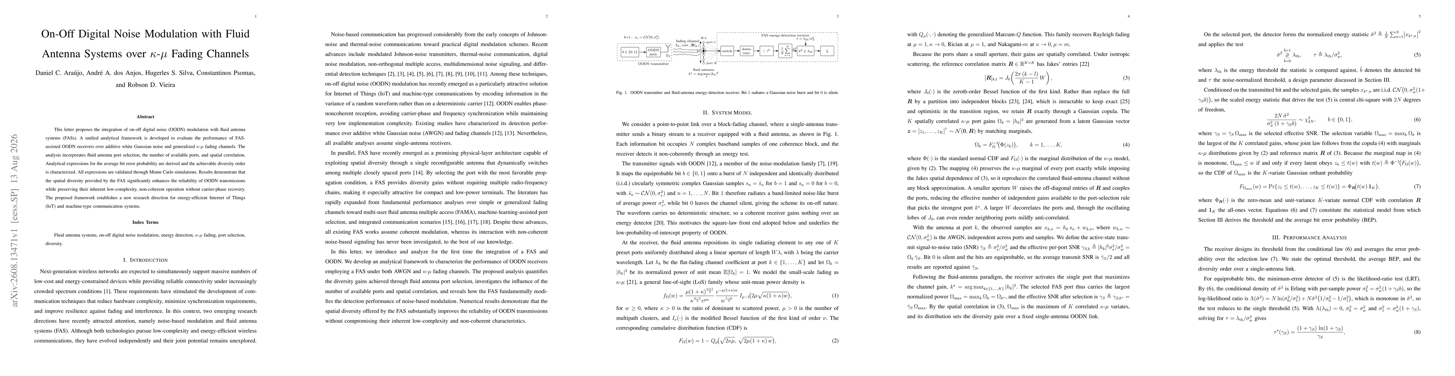 Thumbnail for On-Off Digital Noise Modulation with Fluid Antenna Systems over $κ$-$μ$ Fading Channels