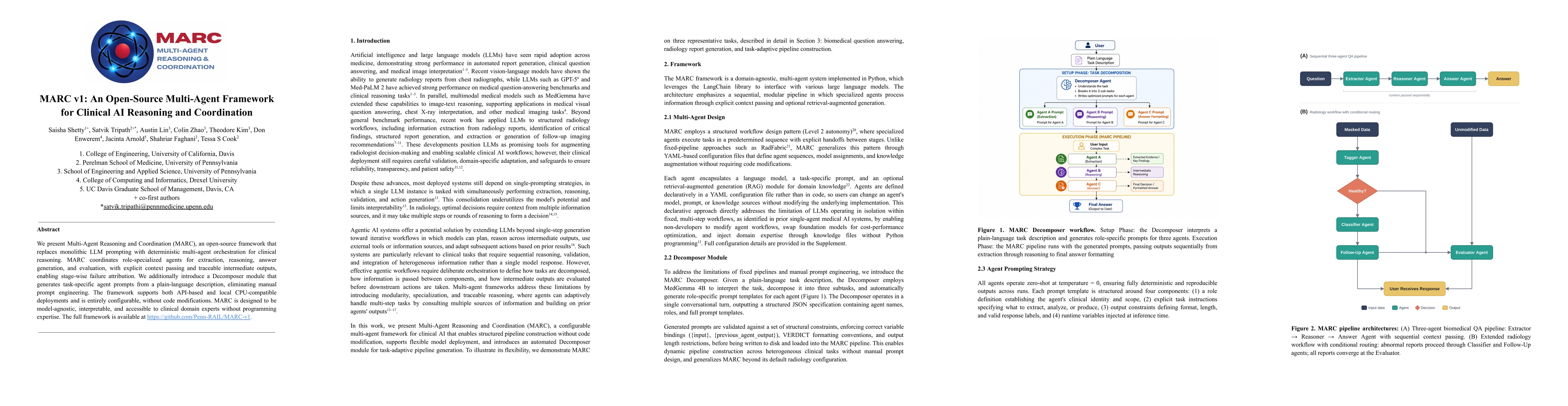 Thumbnail for MARC v1: An Open-Source Multi-Agent Framework for Clinical AI Reasoning and Coordination
