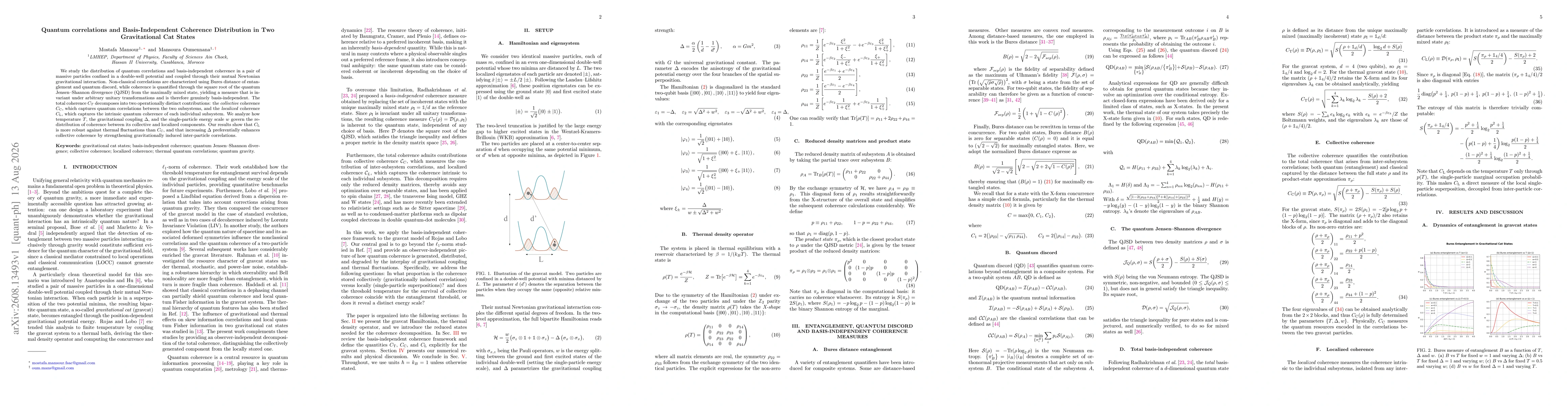 Thumbnail for Quantum correlations and Basis-Independent Coherence Distribution in Two Gravitational Cat States