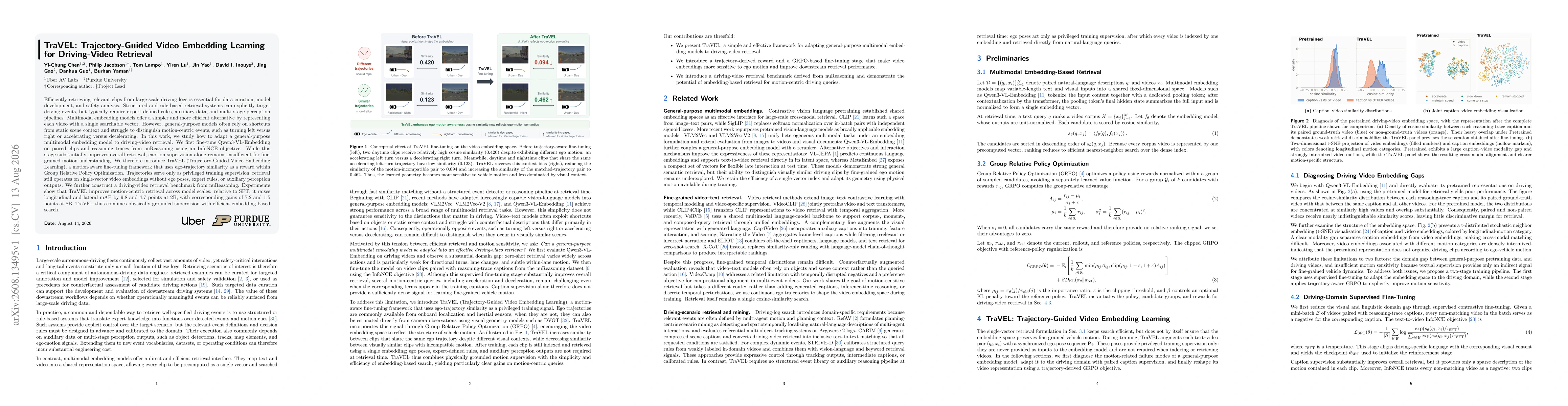 Thumbnail for TraVEL: Trajectory-Guided Video Embedding Learning for Driving-Video Retrieval