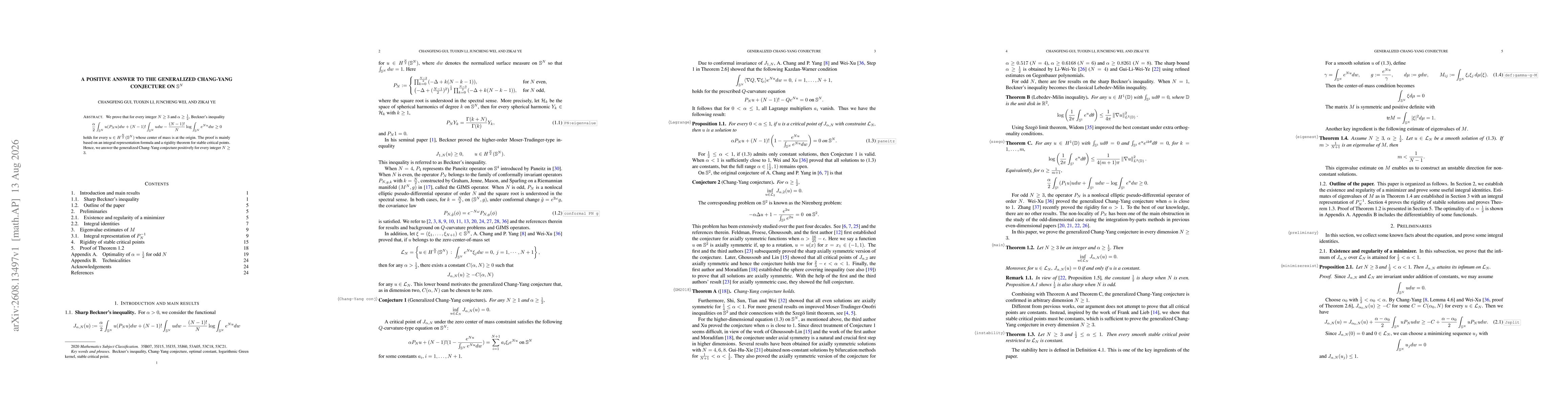 Thumbnail for A positive answer to the generalized Chang-Yang conjecture on $\mathbb{S}^N$