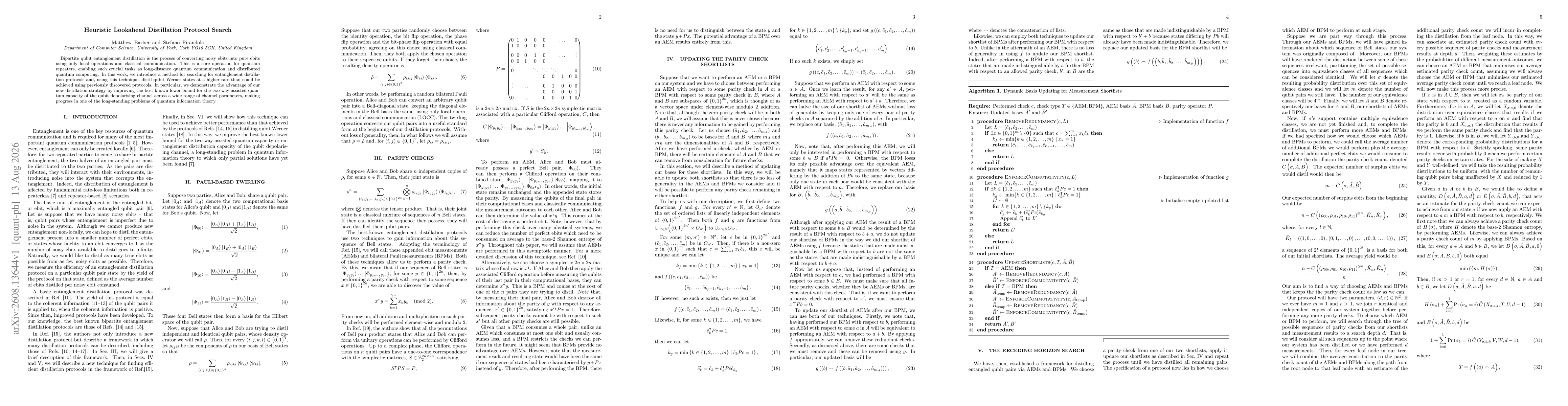 Thumbnail for Heuristic Lookahead Distillation Protocol Search