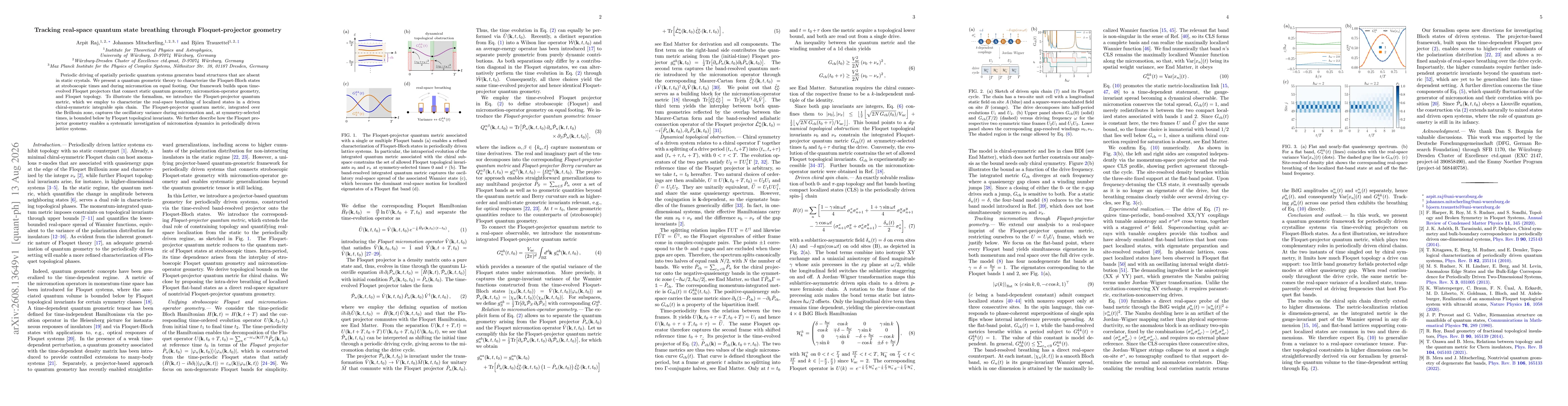 Thumbnail for Tracking real-space quantum state breathing through Floquet-projector geometry