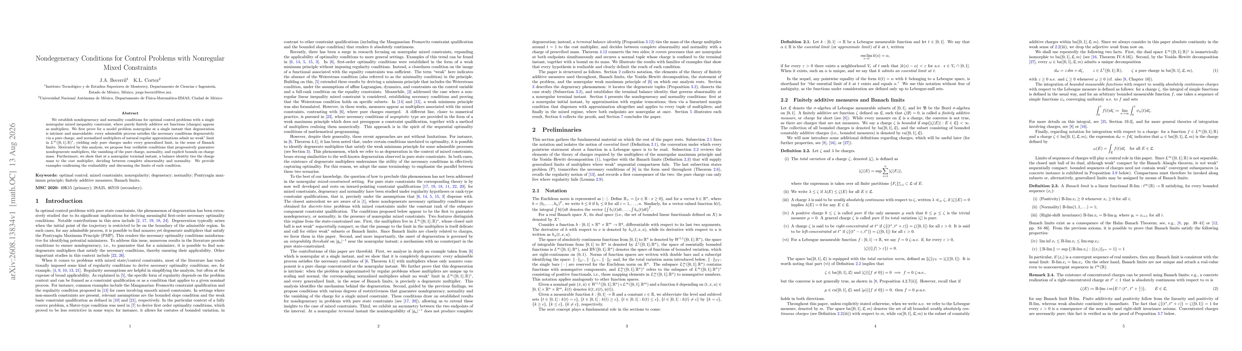 Thumbnail for Nondegeneracy Conditions for Control Problems with Nonregular Mixed Constraints