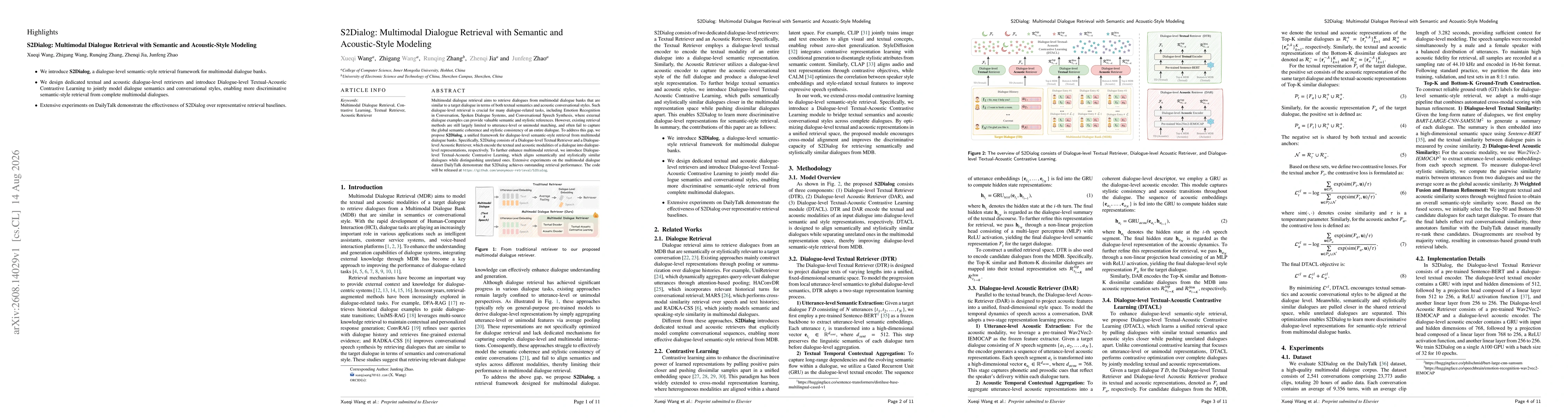Thumbnail for S2Dialog: Multimodal Dialogue Retrieval with Semantic and Acoustic-Style Modeling
