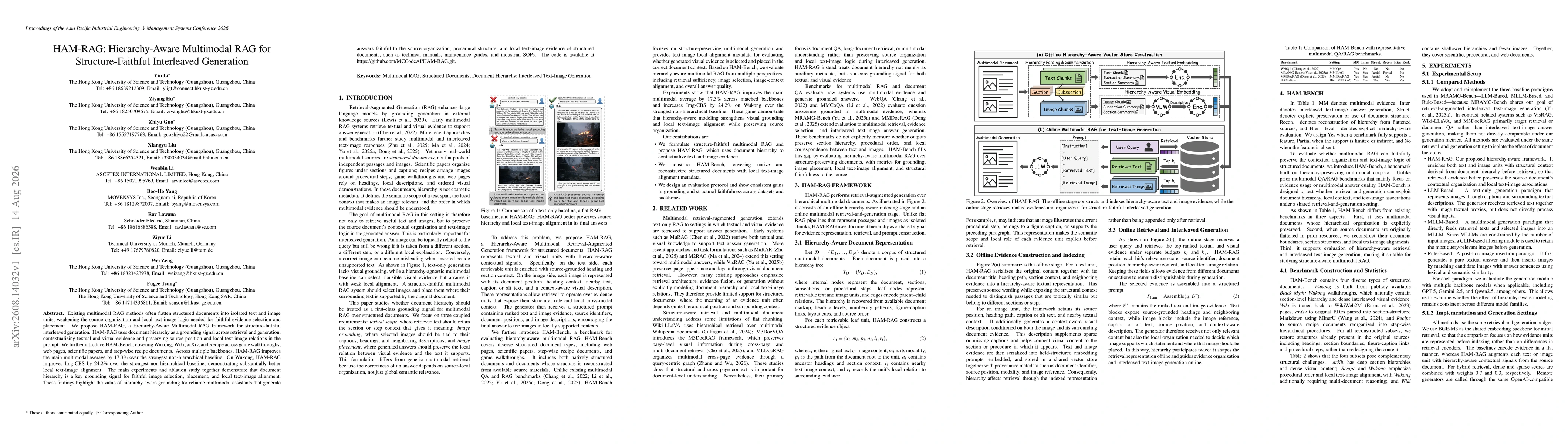 Thumbnail for HAM-RAG: Hierarchy-Aware Multimodal RAG for Structure-Faithful Interleaved Generation