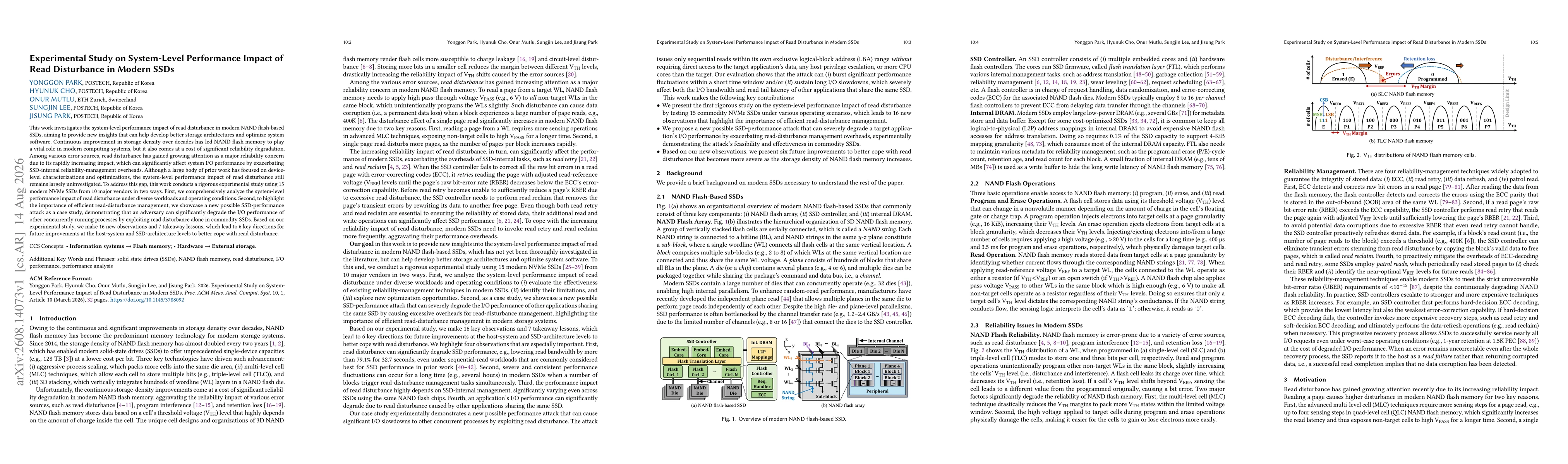 Thumbnail for Experimental Study on System-Level Performance Impact of Read Disturbance in Modern SSDs