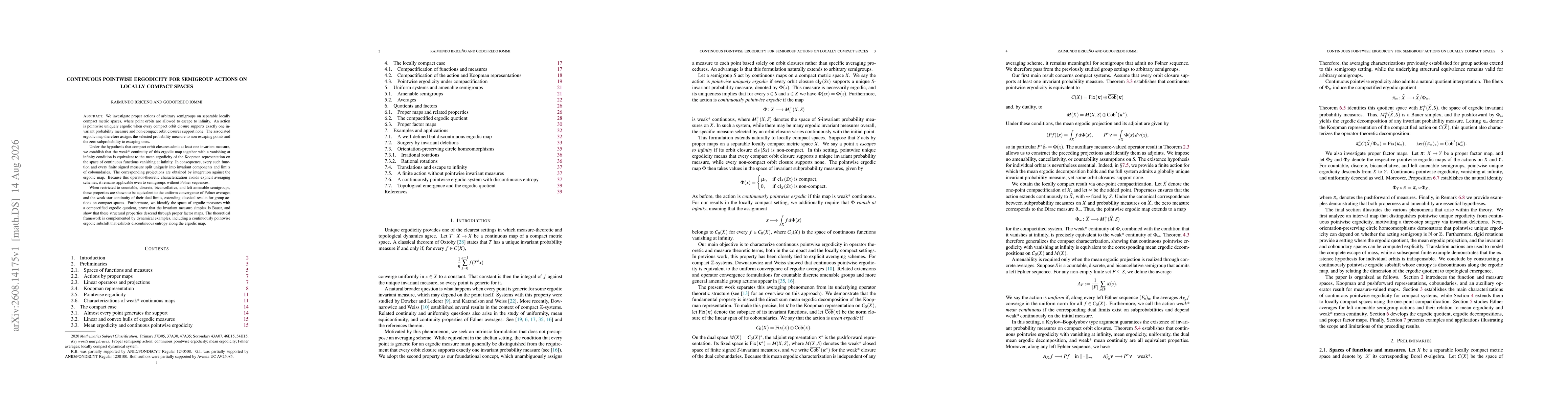 Thumbnail for Continuous pointwise ergodicity for semigroup actions on locally compact spaces