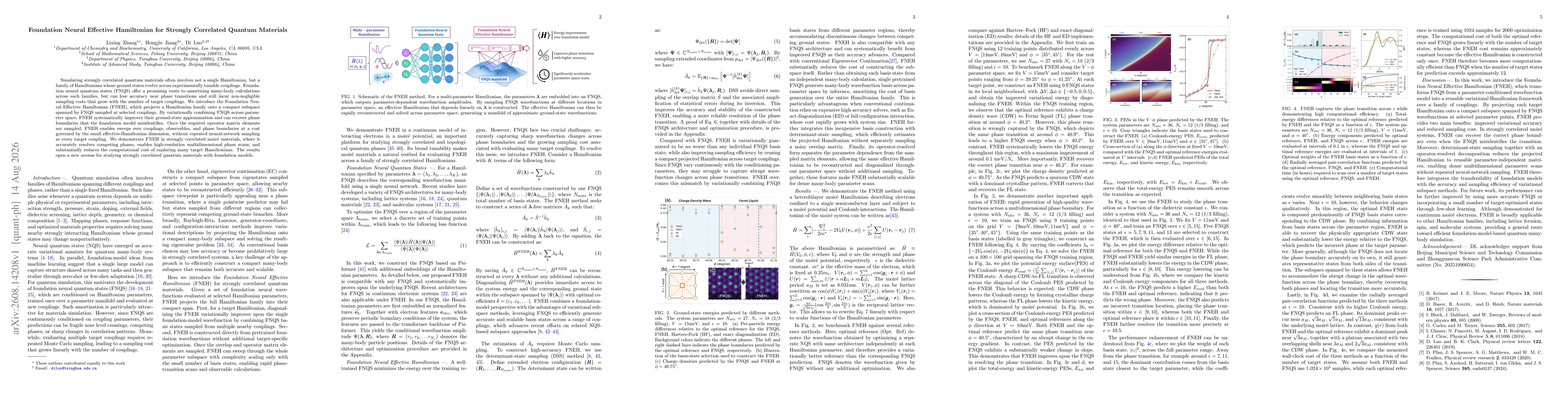 Thumbnail for Foundation Neural Effective Hamiltonian for Strongly Correlated Quantum Materials