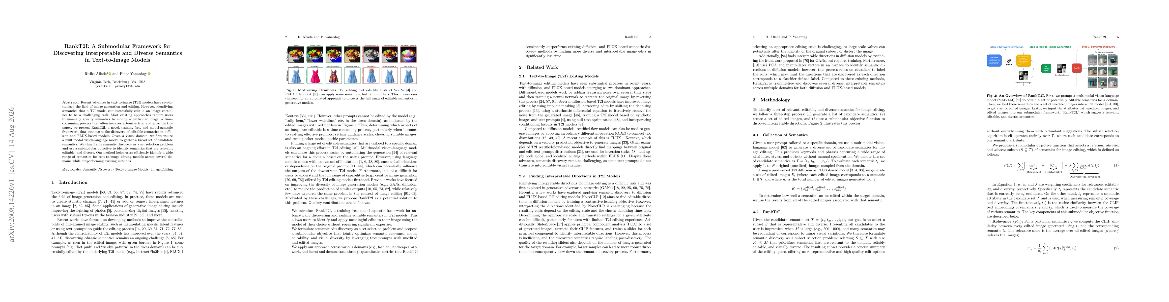 Thumbnail for RankT2I: A Submodular Framework for Discovering Interpretable and Diverse Semantics in Text-to-Image Models