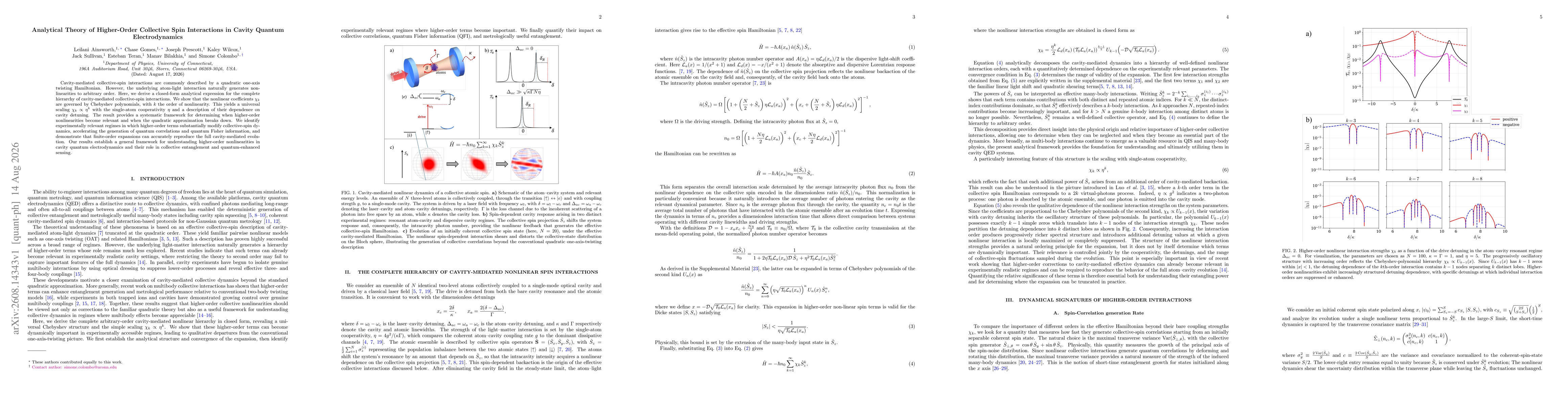 Thumbnail for Analytical Theory of Higher-Order Collective Spin Interactions in Cavity Quantum Electrodynamics